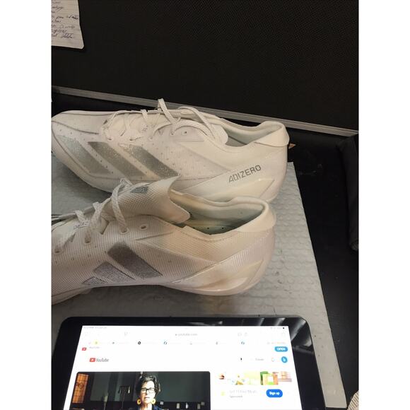 Addidas Adizero Electric Football Cleats Men’s 17 White IE4374 - Picture 3 of 16